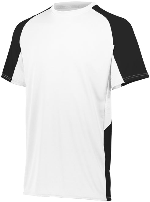 Augusta Sportswear Youth Cutter Jersey (1518), Color 'White/Black'